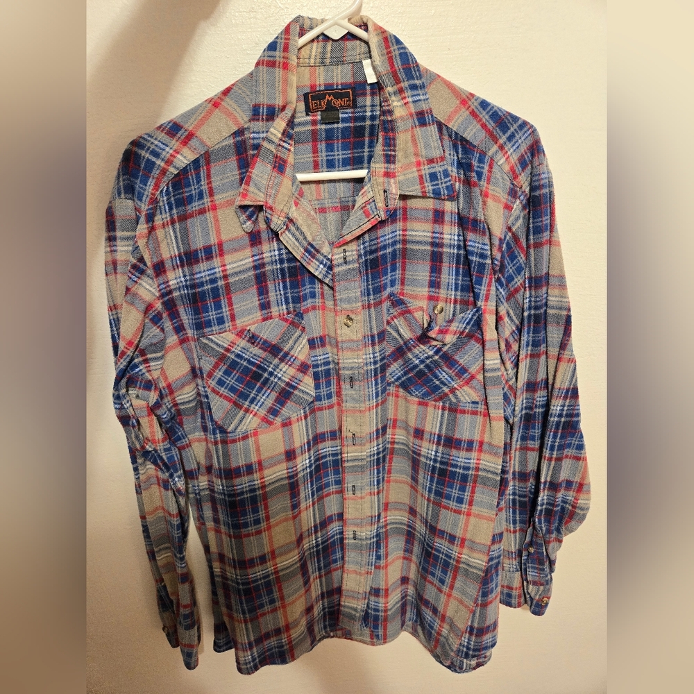 Elk Mont Men's Flannel Vintage